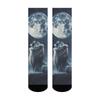 A pair of Dark Night Lion King trendy socks, soft and comfortable, unisex retro style compression socks, casual party gifts