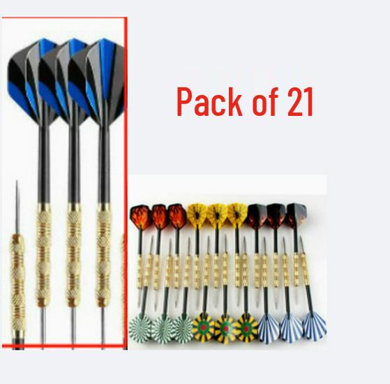 Copper-Plated Dart Points Set - 18 Pieces, 14g, 15.2cm Long