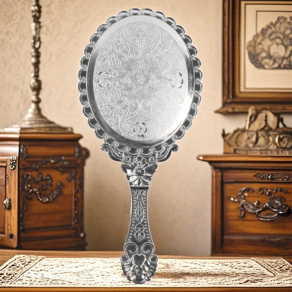 Face Makeup Mirror Portable Ancient Court Mirror Portable Cosmetic Mirror High-Quality For Home Travel Office