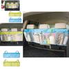 Car Organizer Large Capacity Storage Bag With Oxford Fabric Mesh For Vehicle Interior