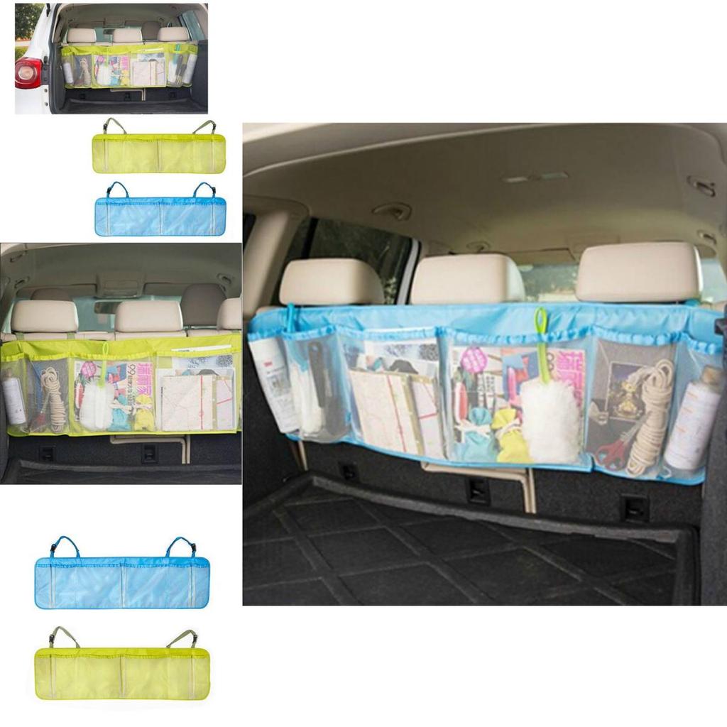 Car Organizer Large Capacity Storage Bag With Oxford Fabric Mesh For Vehicle Interior