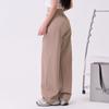 High-Waisted Wide-Leg Straight Trousers Women - Stretchy Nylon Tailored Pants Elegant Casual Office Wear