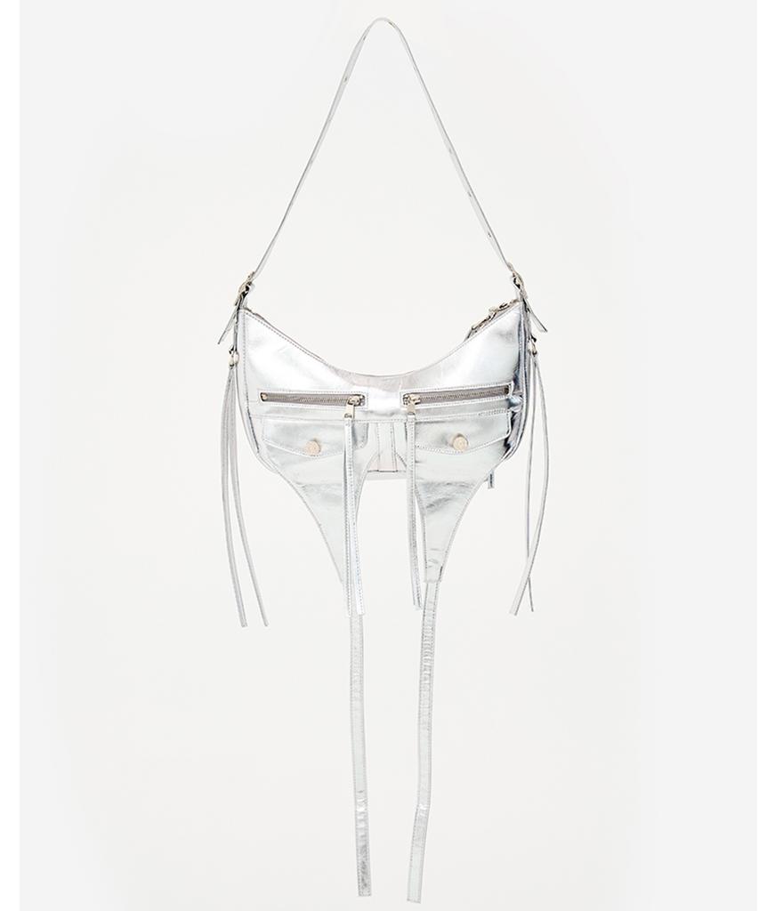 Arts De Base Silver Hobo Bag