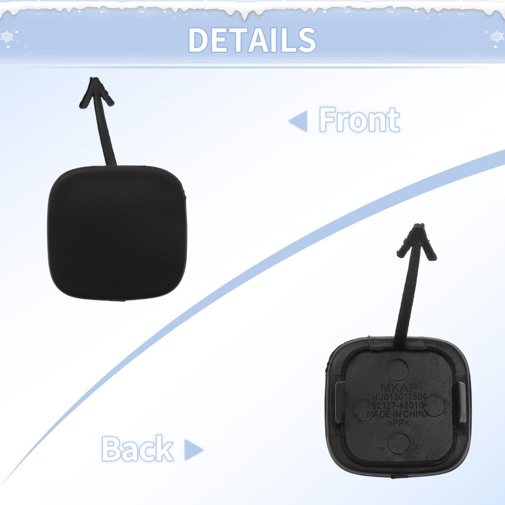 UXCELL Left Front Car Tow Hook Cover Cap for Toyota Highlander 2004-2007 No.5212748030