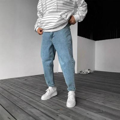 Men's Solid Color Casual Jeans