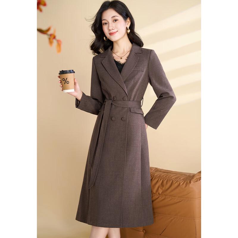 

Kebeier Women s Commuter Mid-Length Trench Coat 4XL