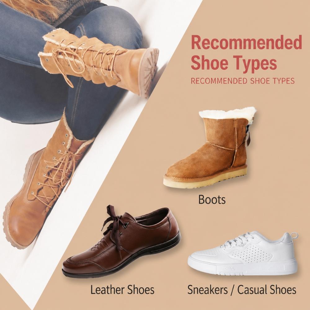 Faux Rabbit Fur Winter Insoles, Thick Soft Shoe Inserts with Felt Backing for Boots and Casual Shoes, 1 Pair