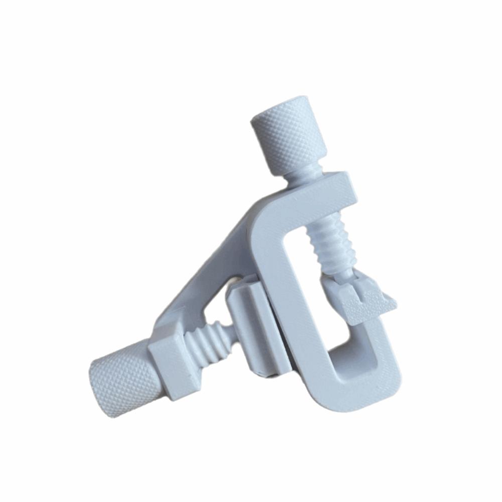 Plastic Clamp Water Pipe Fixing Clamp Adjustable Bracket Water Tube Holder  Filling Fish Tank style 1 White