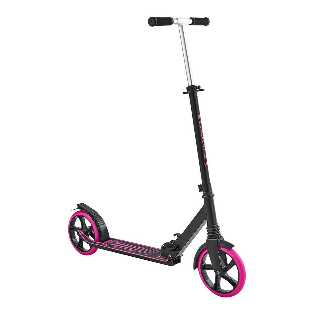 Kick Scooter for Kids Ages 8+, Teens & Adults, 2-Wheel Toddler Scooter with Adjustable Height Handlebar, Wide Anti-Slip Deck, Foldable Lightweight
