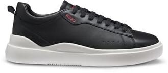 Кроссовки HUGO Sneaker Leder schwarz