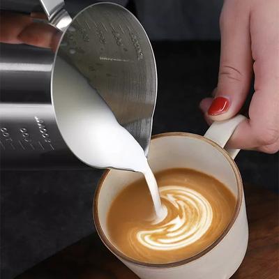 Coffee Milk Frothing Pitcher Jug 304 Stainless Steel Specialized Classic Coffee Maker  Latte Cappuccino Cream Steam Frother Cup