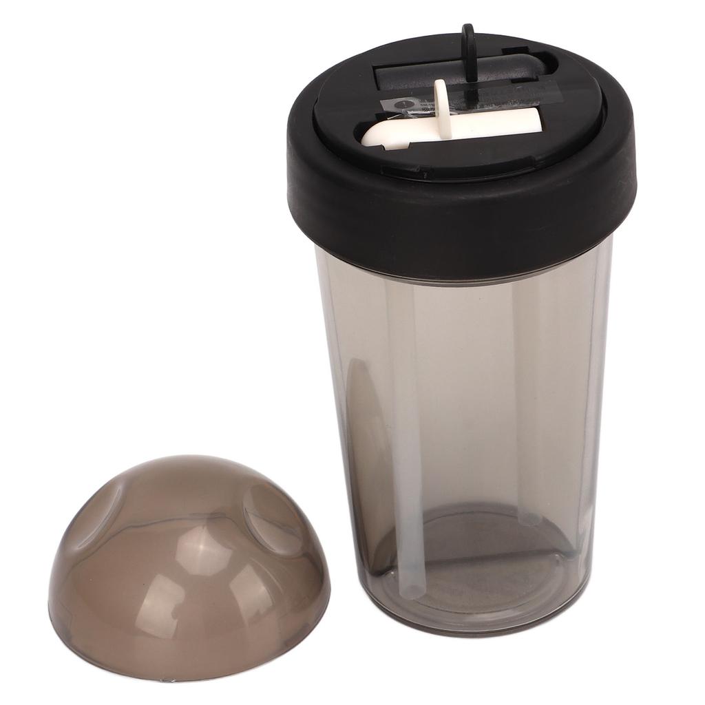 Podwójna butelka na napoje pyłoszczelna, szczelna, przenośna, kubek ze słomką do podwójnego użytku ze naklejką do sportu