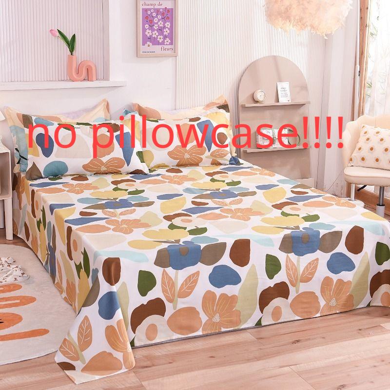 Double Single Bed Sheets Skin-friendly Room Ding Comfortable Dust-proof Covers Dorm Students Flat Sheet Four Seasons