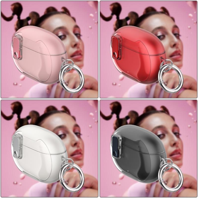 TPU Cover for Studio Buds/+ Earbud Holder Case with LED Light Visibility and Easy Access Ensuring Headsets Secures Fit