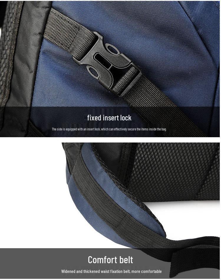 Waterproof 840D Nylon Hiking Backpack - Large Capacity, Multi-Functional, for Outdoor and Mountaineering Activities.