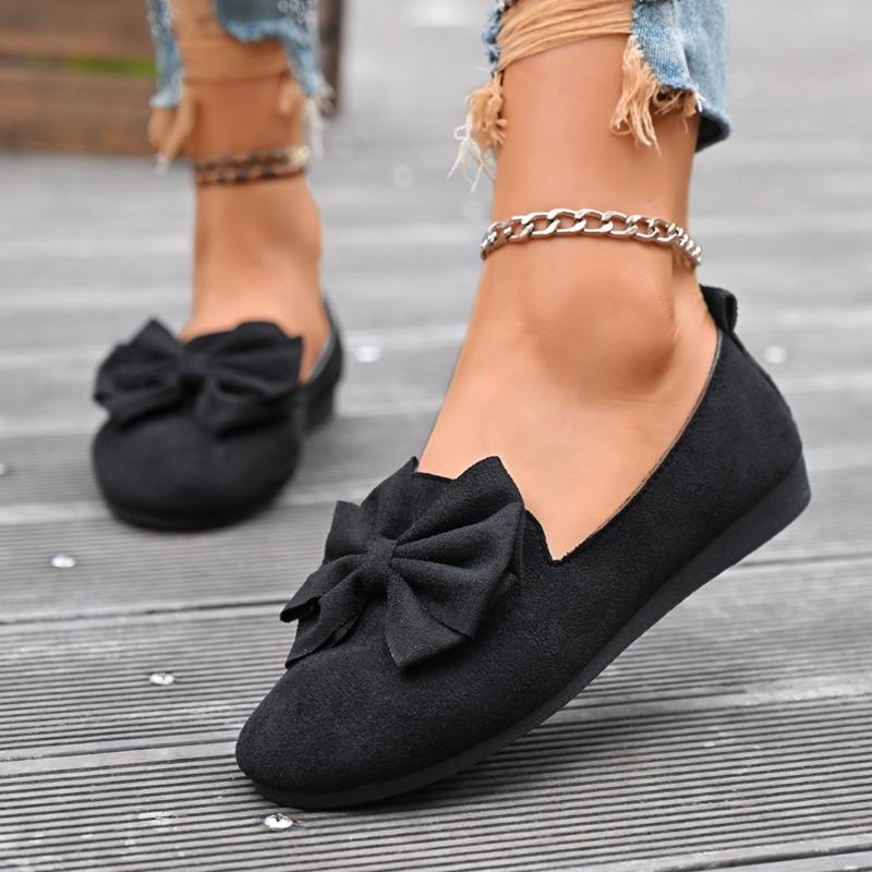 Women Flats New Summer Fashion Comfortable Versatile Loafers Shoes Women Simple Wear-resistant Flat Bottom Bow Sneakers Women
