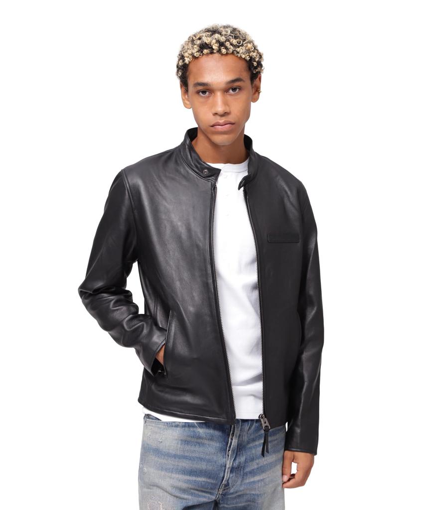 AVIREX Sheep Single Riders F Exclusive Men's Jacket, 010, Black, 783-4950023, WEB&DEPOT