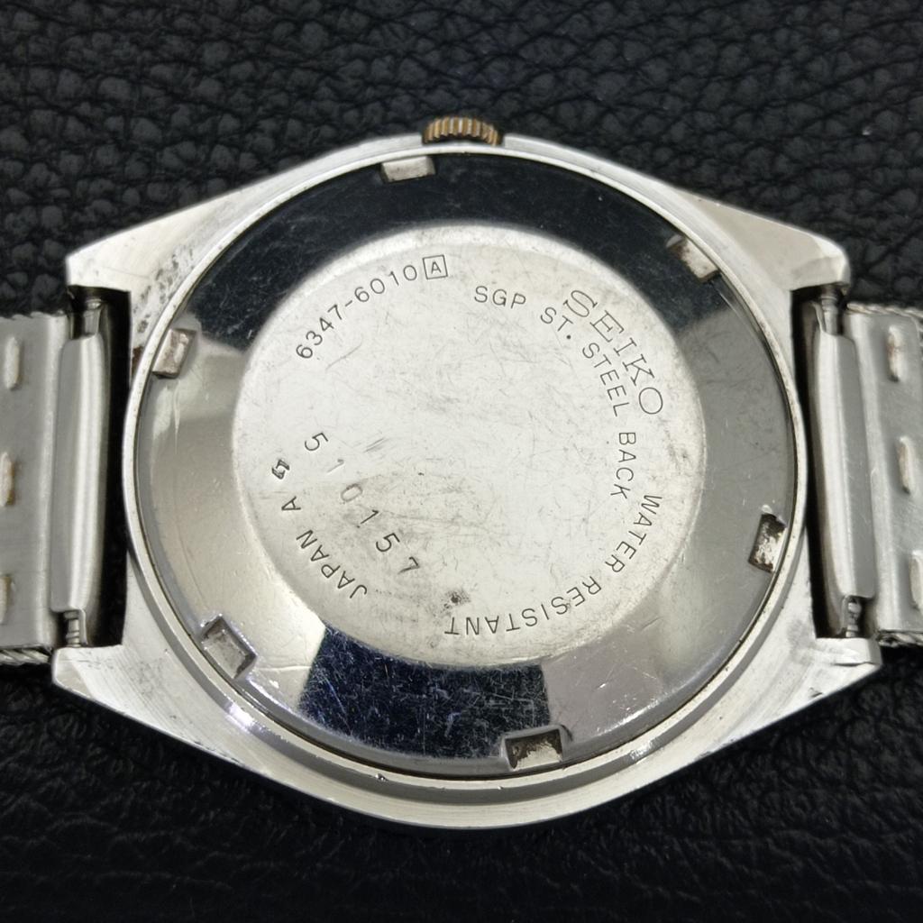 VINTAGE SEIKO 5 AUTOMATIC JAPAN 6309A MENS GOLDEN COLOR DIAL WATCH A701332-5 R206a-a701332