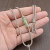 Handwoven Dongling Jade Pendant Lanyard: Thousand Li of Mountains and Rivers Outdoor Sports Necklace