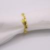 18K Gold Leaf-Shaped Ring: Creative European and American Women's Fashion Jewelry