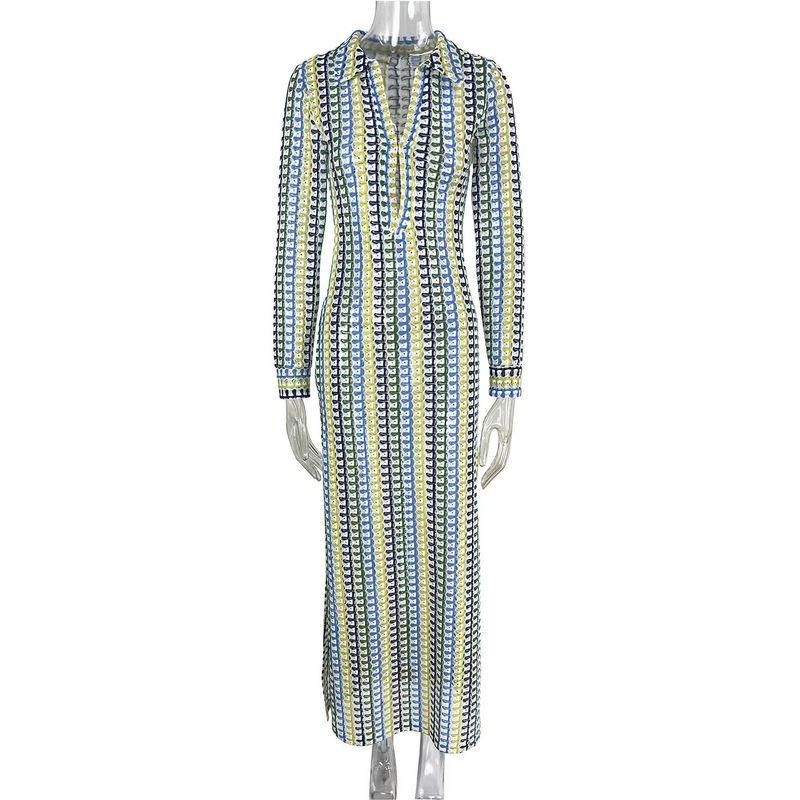 

Low Cut V-neck Hollow Slim Women s Long Skirtv Collar Split Women s Dress Yellow L(L)