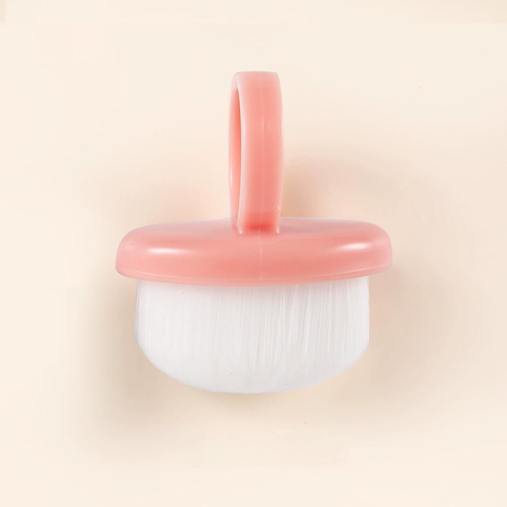 

Щетка для ногтей с кольцом, портативная, регулируемая, с кнопочным механизмом, тонкая, мягкая, инструмент для чистки ногтей, ручной инструмент для маникюра розовый