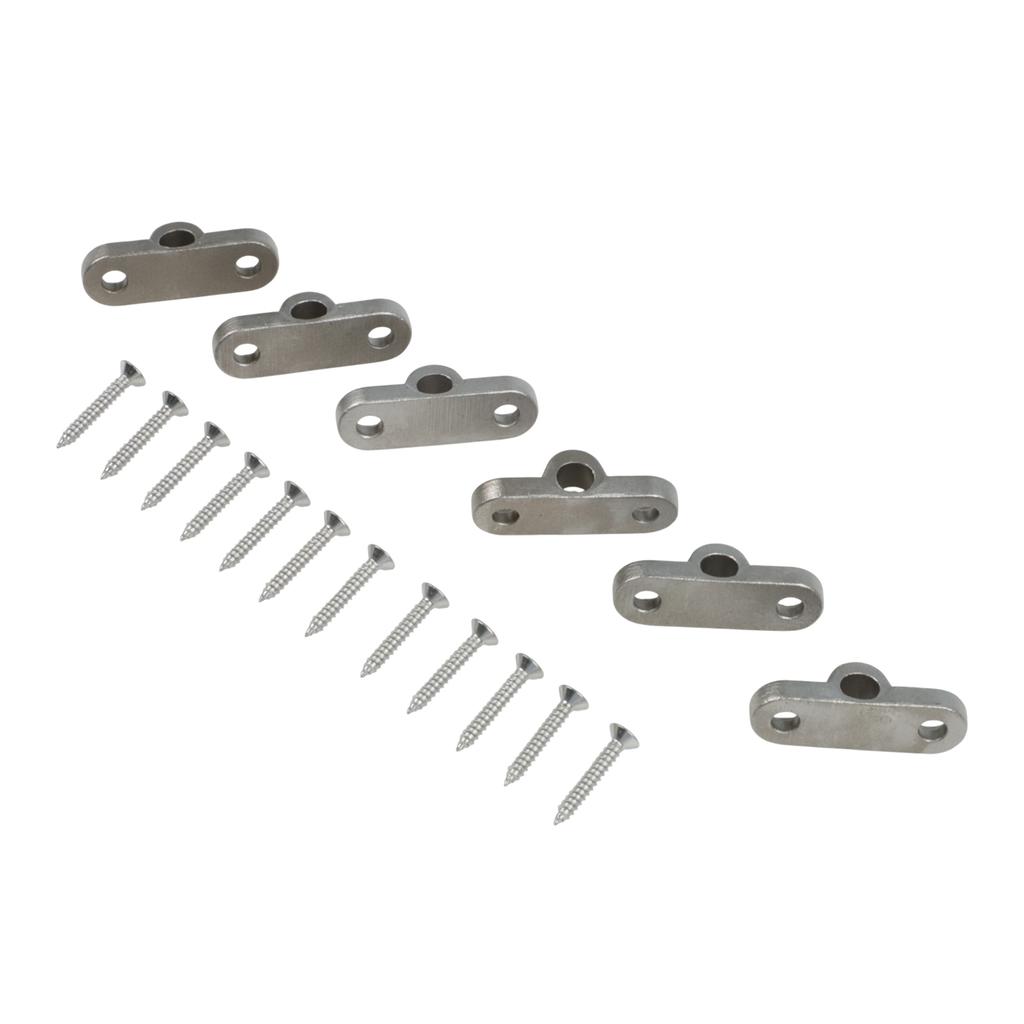 Camping Gear Essential Set of 6 Stainless Steel Wall Eyelets Available