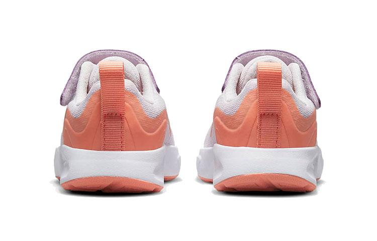 Nike Wearallday TD Slip Resistant Cushioning Abrasion Resistant Low top Running Shoes Orange Purple Infant And Toddler CJ3818-500