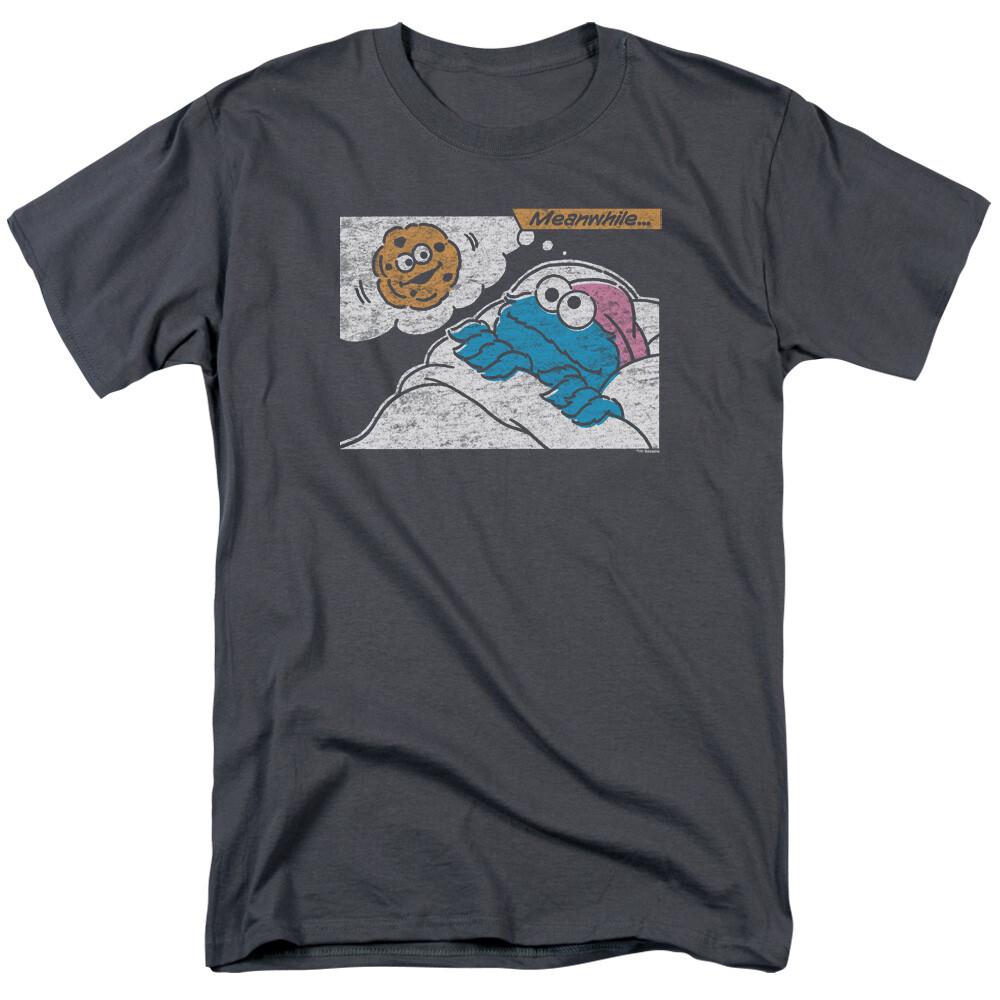 Sesame Street Cookie Monster Meanwhile T-Shirt Mens Graphic Tee S-5XL Licensed S