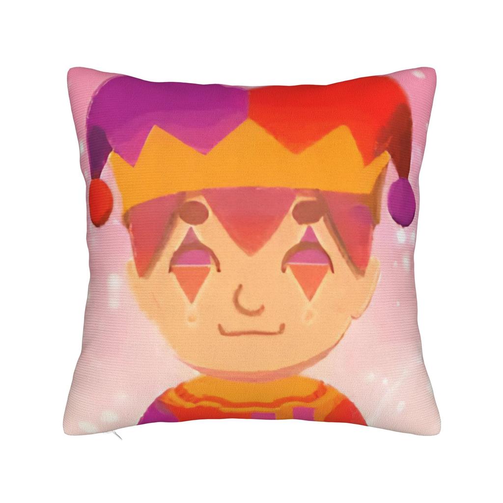 Hugh Morris Tomodachi Life Clown Square Pillow Case Cushion Cover Awesome Zipper Decor Pillowcase for Home 18"