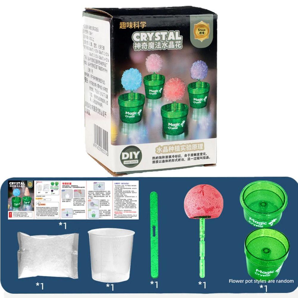 Easy To Grow Crystal Trees Growing Kit Flower Shaped Crystal Making Kit Boys