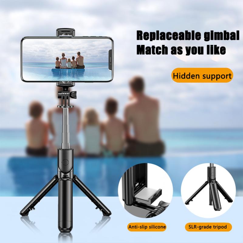 Selfie Stick Wireless Bluetooth-compatible Foldable Mini Slr Tripod With Fill Light Remote Control