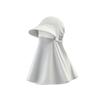 Ice-Silk Full-Face UV Protection Hood Moisture Absorbing Solid Color All-in-One Sun Hat Integrated Neck Scarf