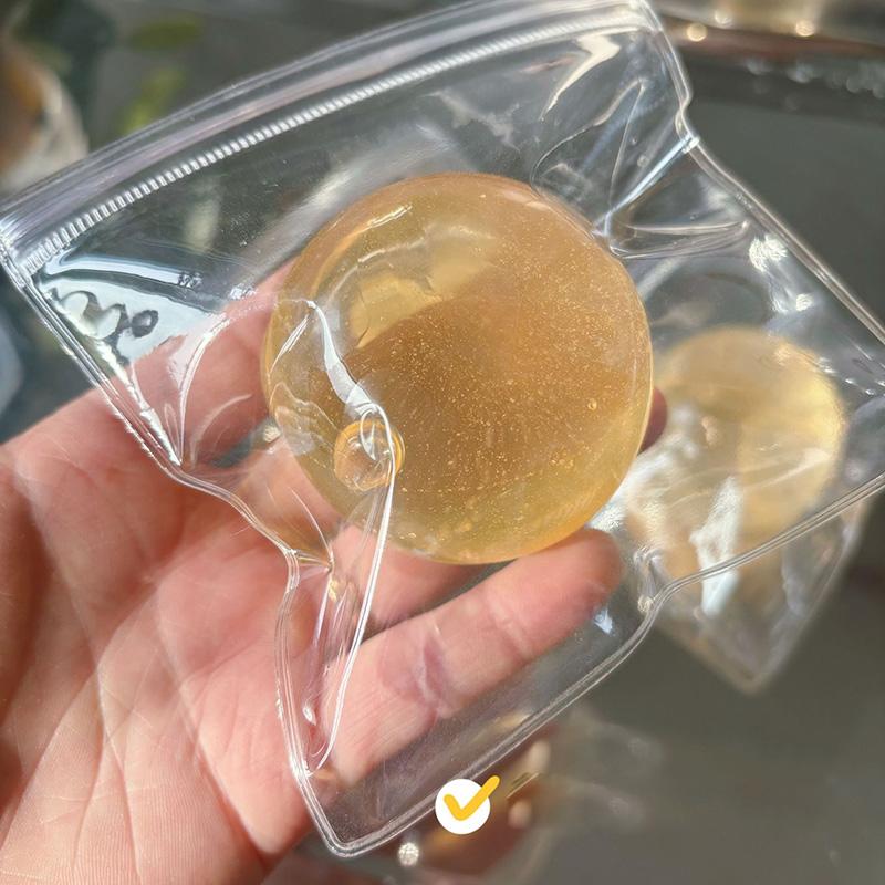 Skaidrus maltodekstrino minkštas kamuoliukas, lėtai atšokantis, streso mažinimo, Fidget sensorinis žaislas, minkštas anti-streso, dekompresinis, spaudomas