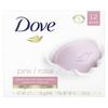 Barra de Belleza Dove Humectación Profunda Rosa, 106g x 12 uds
