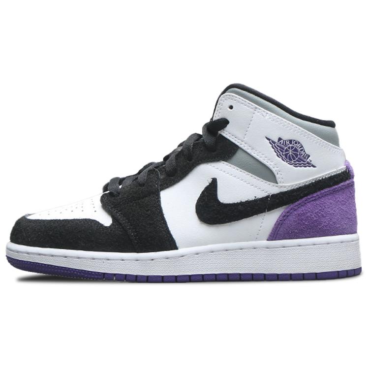 

New Jordan 1 Mid SE Purple GS BQ6931-105 38.5