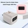 Shockproof Silicone Case Solid Color Carrying Case for Anker Nano SafeCharger 45W Max Travel