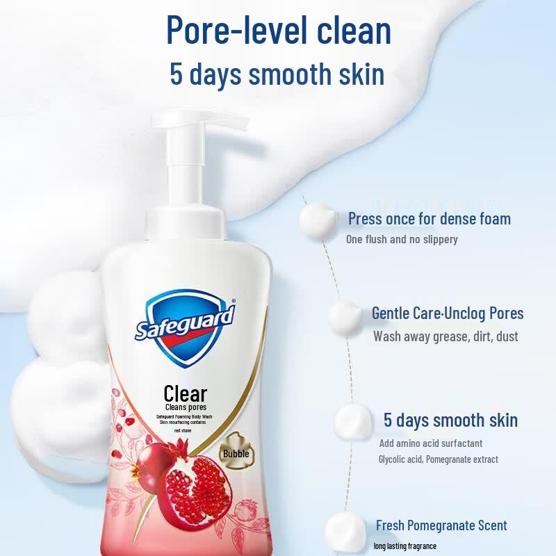 Safeguard Purifying Pomegranate Foaming Shower Gel