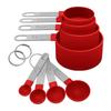 10-Piece Stainless Steel & Plastic Measuring Cups and Spoons Set - Essential Baking Utensils for Cake and Bread