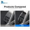 Real Soft Carbon Fiber for Mercedes Benz Smart 451 Fortwo 2008 2009-2014 2015 Car Door Window Lift Switch Button Panel Sticker