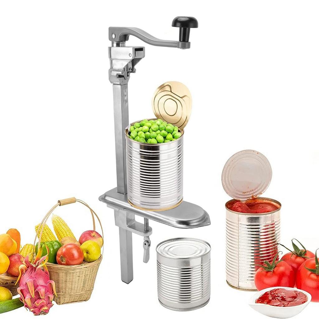 Commercial Can Opener Stainless Steel Heavy Duty Efficient Manual Table Can Opener for Restaurants Hotels