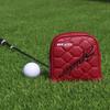 Mytag Golf-Mallet-Putter-Kopfabdeckung für TaylorMade Spider Tour Putter-Kopfabdeckung mit Fersenschaft, Schlägerkopfabdeckung mit Magnet (Starker Magnet) (rot)