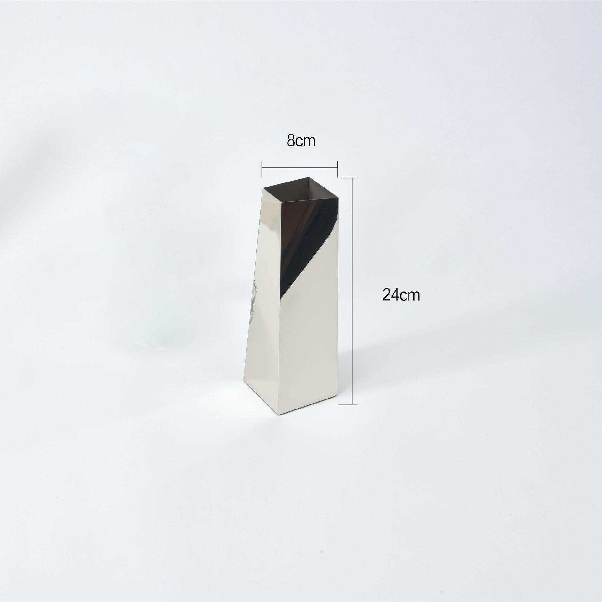 Metal Vase Stainless Steel Geometric Mirror
