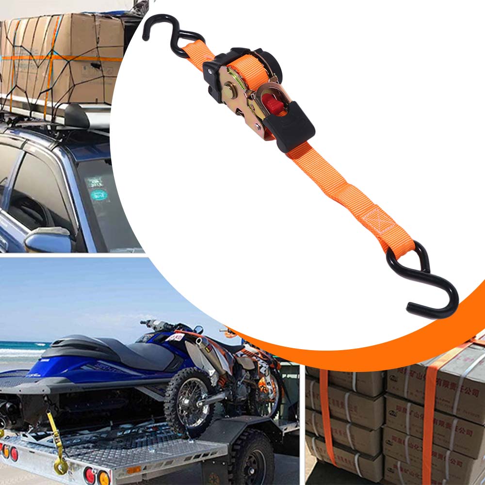 Thickening Self Retractable Ratchet Strap Auto Retract Ratchet Tie Down Straps  Truck