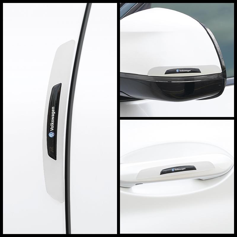 2026 Hot For Volkswagen VW Car Door Rearview Mirror Anti-collision Strip Sticker For VW GTI Polo Golf Passat CC Touareg Tiguan A
