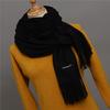 Solid Color Cashmere Scarf For Men Winter Pashmina Warm Neckerchief Navy Black Gray Men'S Business Scarves Male Bufandas Shawls
