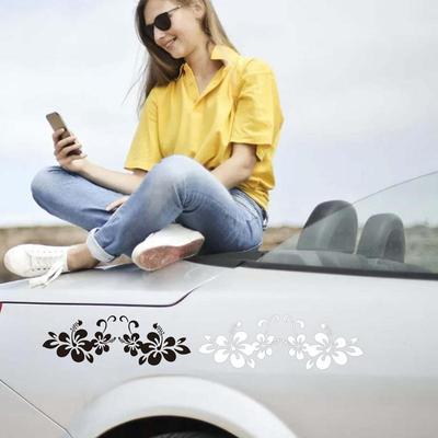 Květiny Samolepky na auto Automobilové dekorace Samolepky na exteriér Květinový vzor Samolepka na kapotu Květinové samolepky na nárazník Samolepky na bok