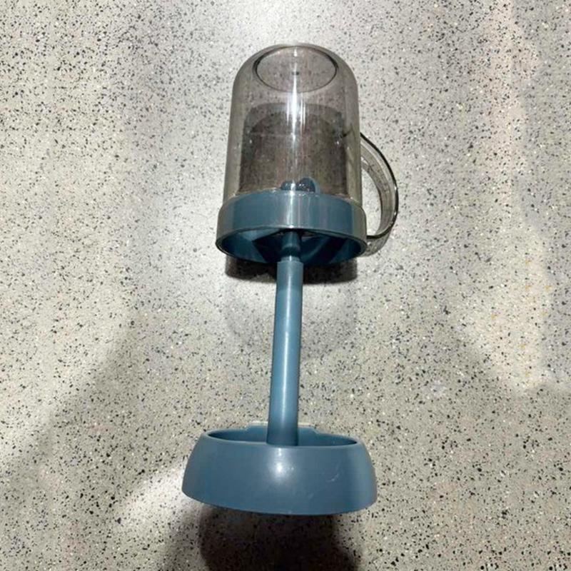 

Держатель зубной щетки с пылезащитным чехлом, дренажный дизайн, пластиковый многофункциональный органайзер для ванной комнаты для чашек, предметы первой необходимости для дома синий