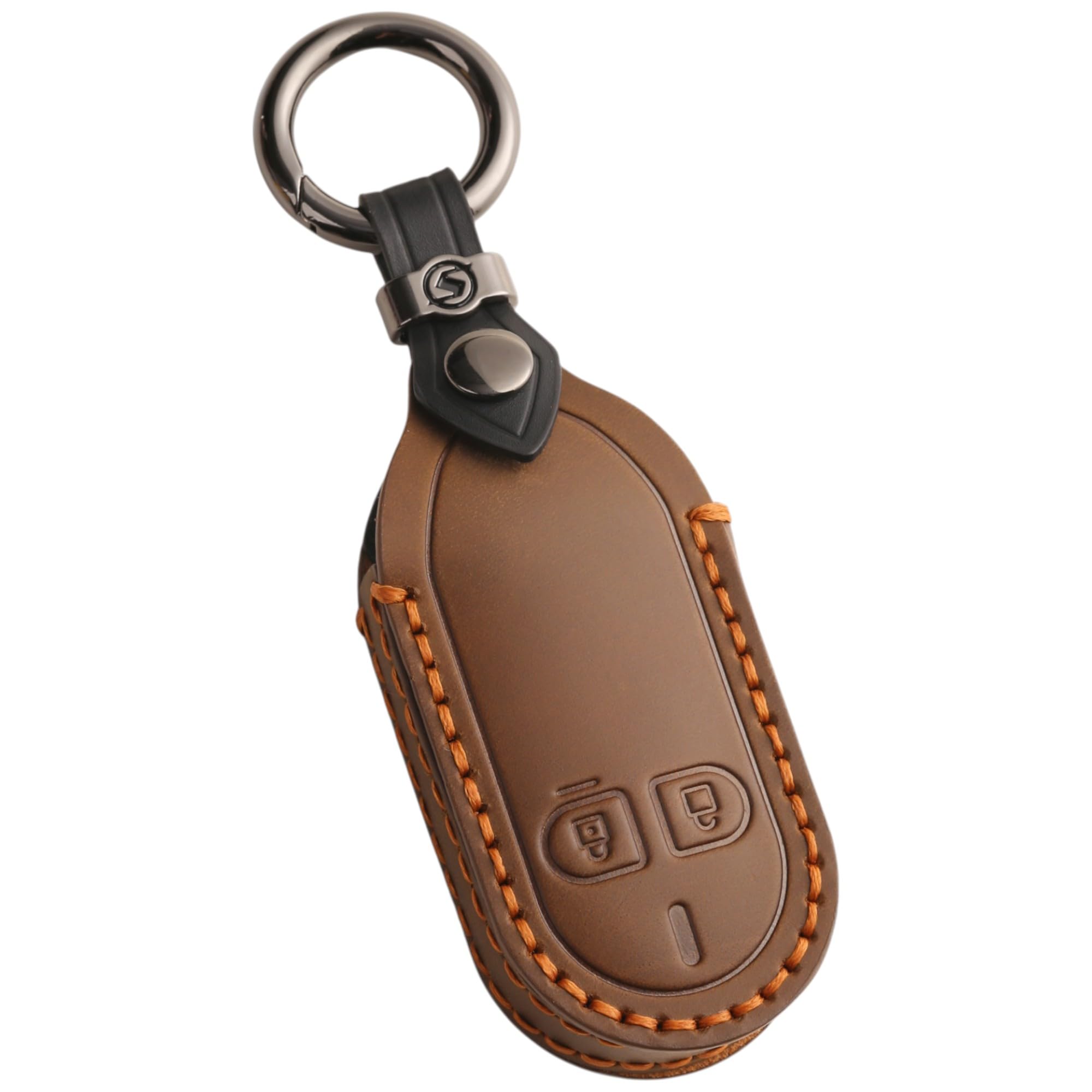 

[smasol] Sankyo Aluminum Genuine Leather Key Case Entrance Door Remote коричневый