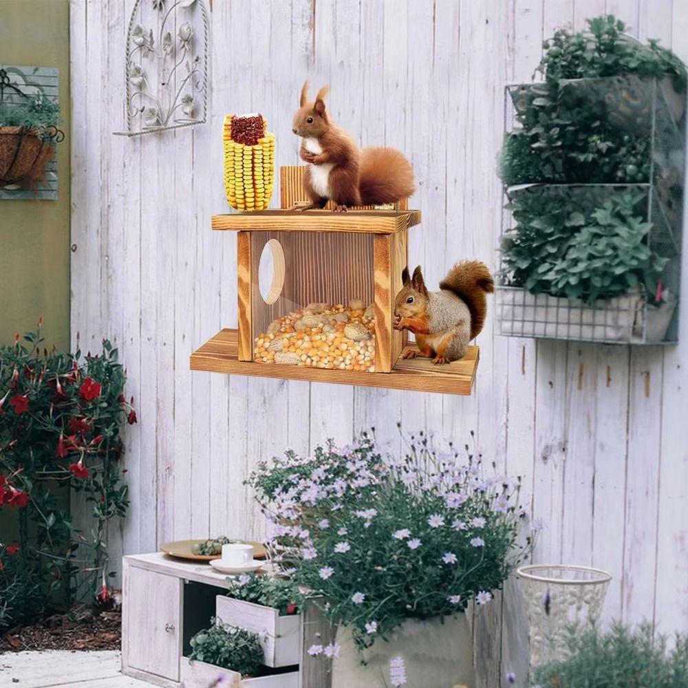 Durable Hamster Feeding Box Hanging Pet Food Dispenser Feeding Container Bird Feeder Garden